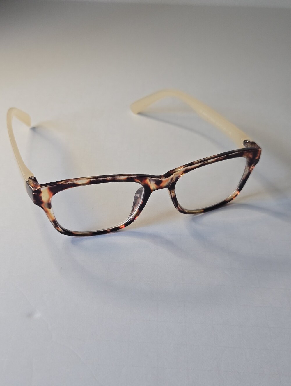 Jones New York Glasses Frames Two-tone Brown & Cream Tortoiseshell Pattern